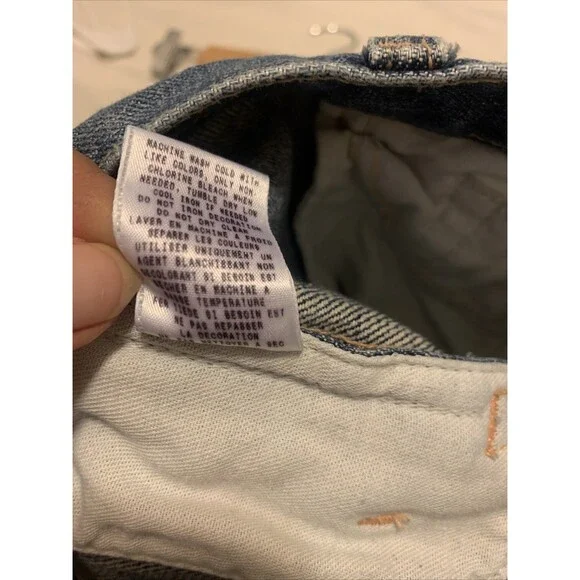 Guess Y2K Mini Denim Skirt Jean Embroidered Sz 31  Fairycore Whimsi Boho Festiva - Picture 13 of 16